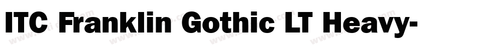 ITC Franklin Gothic LT Heavy字体转换
